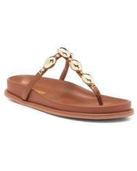 Steve Madden Zaire T-Strap Sandal in Black | Lyst