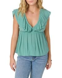 O'neill Sportswear - Deji Ruffle Peplum Top - Lyst
