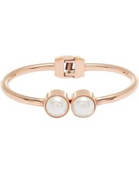 THE KNOTTY ONES - Imitation Pearl Hinge Bangle - Lyst