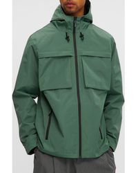 Noize - Andreas Water Resistant Rain Coat - Lyst