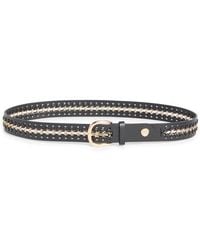 Vince Camuto - Woven Chain Faux Leather Belt - Lyst