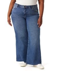 Kensie - Kaya High Waist Wide Leg Jeans - Lyst