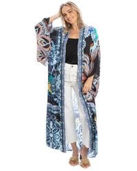 Saachi - Paisley Longline Ruana - Lyst