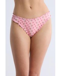 Dippin' Daisy's - June Floral Ruffle Bikini Bottoms - Lyst