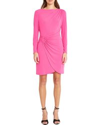 DONNA MORGAN FOR MAGGY - O-ring Long Sleeve Dress - Lyst