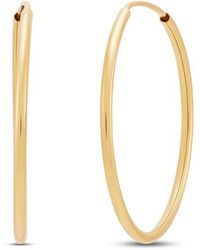 Frankie & Zoe - Endless Hoop Earrings - Lyst