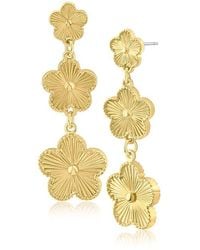Jardin - Cascading 3 Tier Clover Drop Earrings - Lyst