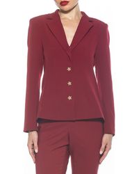 Alexia Admor - Star Button Tailored Blazer - Lyst