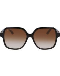 Ferragamo - 57Mm Gradient Rectangular Sunglasses - Lyst