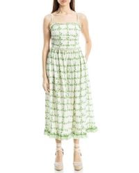 Max Studio - Ruffle Printed Midi Sundress - Lyst
