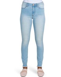 Articles of Society - Heather High Waist Fray Hem Ankle Crop Skinny Jeans - Lyst