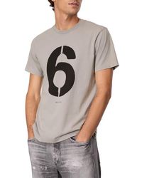 Rag & Bone - Number Six Graphic T-Shirt - Lyst