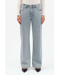 DAZE - 1999 Crystal Bow High Waist Straight Leg Jeans - Lyst