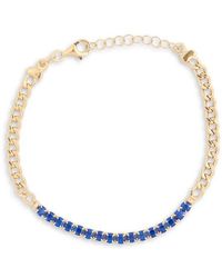 Meshmerise - Cubic Zirconia Chain Bracelet - Lyst