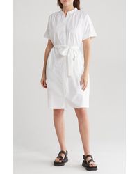 Nordstrom - Short Sleeve Cotton Poplin Shirtdress - Lyst