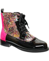Ninety Union - Mixed Print Lace-Up Boot - Lyst