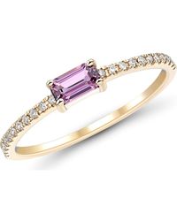 Frankie & Zoe - 14K Sapphire & Diamond Ring - Lyst
