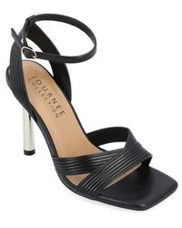 Journee Collection - Annett Ribbed Strap Pump - Lyst