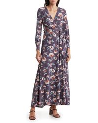 Go Couture - Floral Bishop Sleeve Dress - Lyst