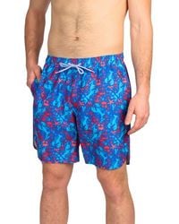 Tailorbyrd - Lobster Print Swim Trunks - Lyst