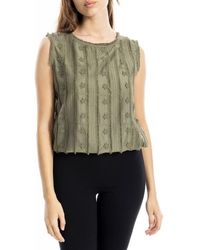 Max Studio - Ruffle Front Sleeveless Top - Lyst