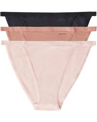 DKNY - Active Comfort Assorted 3-pack String Bikinis - Lyst