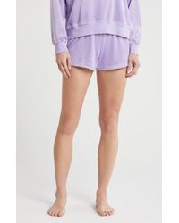 Pj Salvage - Peace & Love Velour Pajama Shorts - Lyst