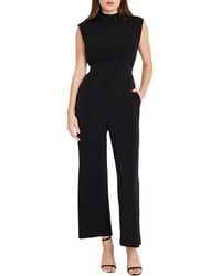 DONNA MORGAN FOR MAGGY - Mock Neck Jumpsuit - Lyst