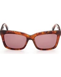 Max Mara - 55Mm Rectangular Sunglasses - Lyst