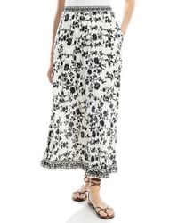 Max Studio - Floral Pull-On Maxi Skirt - Lyst