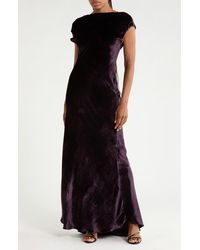 Twp - Back To You Wool Blend Velvet Gown - Lyst