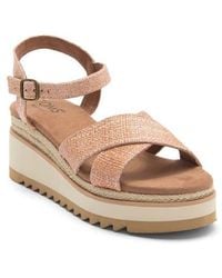 TOMS - Noelan Platform Wedge Sandal - Lyst
