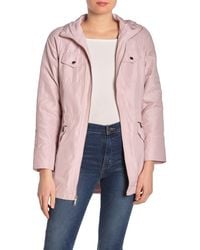 michael kors funnel neck hooded anorak