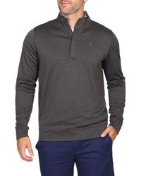 Tailorbyrd - Luxe Performance Golf Fleece Quarter Zip Pullover - Lyst