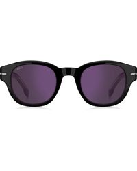 BOSS - 48Mm Gradient Small Rectangular Sunglasses - Lyst