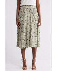DR2 by Daniel Rainn - Daniel Rainn Floral Midi Skirt - Lyst