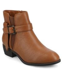 Journee Collection - Devina Buckle Boot - Lyst