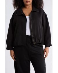 Max Studio - Bubble Hem Bomber Jacket - Lyst