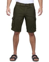 Xray Jeans - Belted Cotton Twill Cargo Shorts - Lyst
