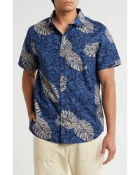 Hurley - Dypsis Short Sleeve Cotton Button-Up Shirt - Lyst