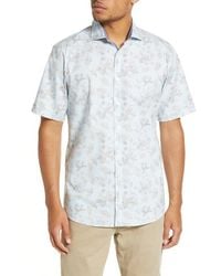 Brax - Hardy Cotton Short Sleeve Button-Up Shirt - Lyst