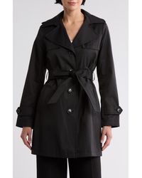 Sam Edelman - Rain Cotton Blend Belted Trench Coat - Lyst