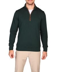 Tailorbyrd - Rib Knit Quarter Zip Pullover - Lyst
