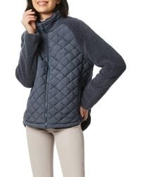 Bernardo - Mixed Media Quilted Faux Fur Jacket - Lyst