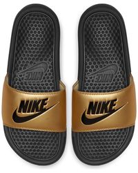 nike benassi slides womens