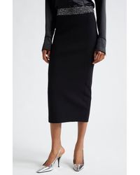 A.L.C. - Jane Sequin Embellished Knit Midi Pencil Skirt - Lyst