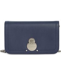 Longchamp - Leather Flap Wallet On A Chain - Lyst