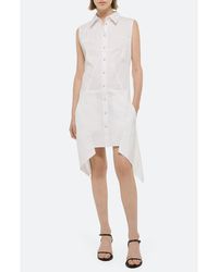 Helmut Lang - Bustier Asymmetric Sleeveless Dress - Lyst