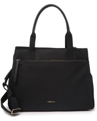 Calvin Klein Carabelle Weekend Bag In Blk Gold At Nordstrom Rack - Black