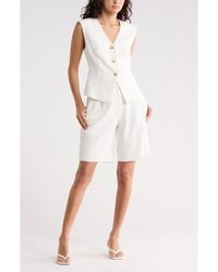 Leith - Brooklyn Pleat Front Bermuda Shorts - Lyst